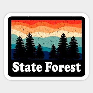 Vintage State Forest Colorado Forest Camping Sticker